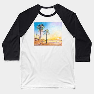 Barcelona Beach Baseball T-Shirt